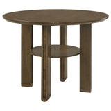  Coaster Furniture Ottowa 193668 47-inch Round Counter Height Dining Table - Brown IMAGE 1