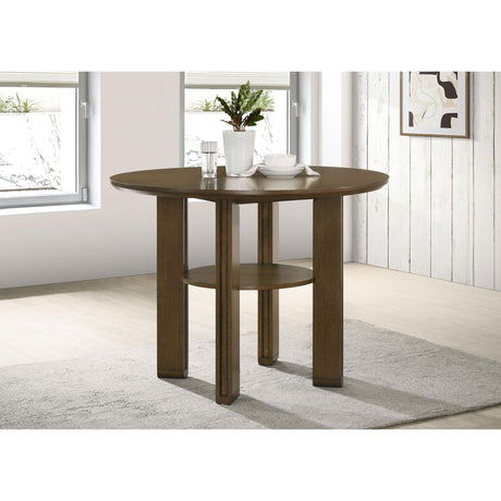  Coaster Furniture Ottowa 193668 47-inch Round Counter Height Dining Table - Brown IMAGE 3