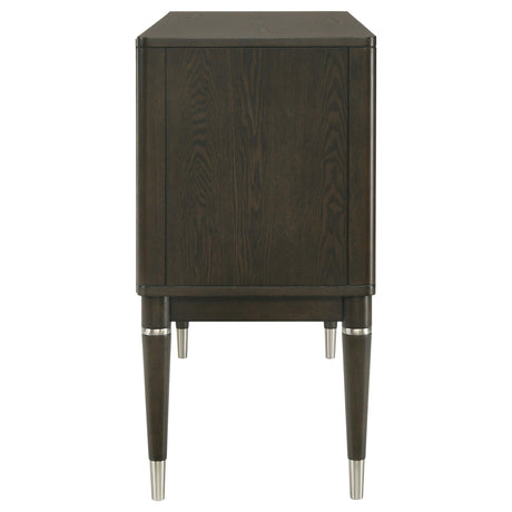 Coaster Furniture Reseda 193675 4-door Dining Sideboard Server with Shelves - Ash Brown IMAGE 5
