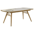  Coaster Furniture Croyden 193731 73-inch Rectangular Dining Table - Weathered Natural IMAGE 1