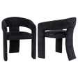  Coaster Furniture Carlow 193813BLK Set of 2 Upholstered Dining Arm Chair - Black IMAGE 1