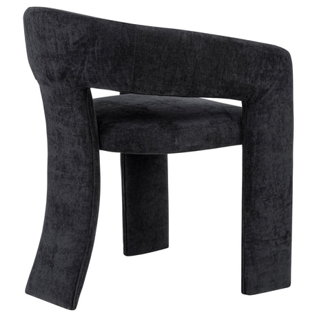  Coaster Furniture Carlow 193813BLK Set of 2 Upholstered Dining Arm Chair - Black IMAGE 2