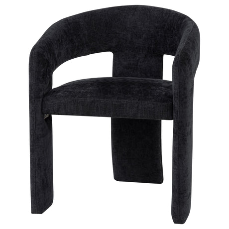  Coaster Furniture Carlow 193813BLK Set of 2 Upholstered Dining Arm Chair - Black IMAGE 3
