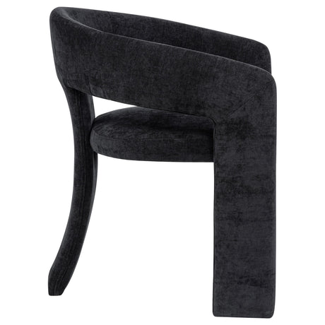  Coaster Furniture Carlow 193813BLK Set of 2 Upholstered Dining Arm Chair - Black IMAGE 5