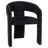  Coaster Furniture Carlow 193813BLK Set of 2 Upholstered Dining Arm Chair - Black IMAGE 7