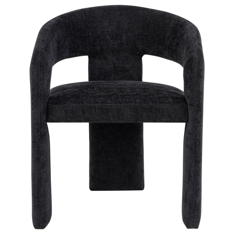 Coaster Furniture Carlow 193813BLK Set of 2 Upholstered Dining Arm Chair - Black IMAGE 9