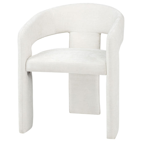  Coaster Furniture Carlow 193813WHT Set of 2 Upholstered Dining Arm Chair - White IMAGE 2