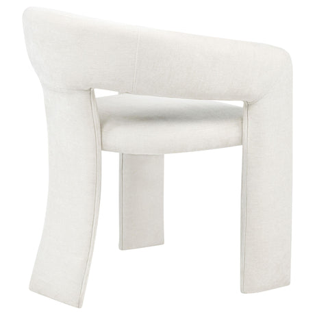  Coaster Furniture Carlow 193813WHT Set of 2 Upholstered Dining Arm Chair - White IMAGE 4