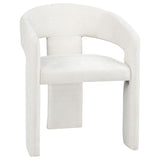  Coaster Furniture Carlow 193813WHT Set of 2 Upholstered Dining Arm Chair - White IMAGE 5
