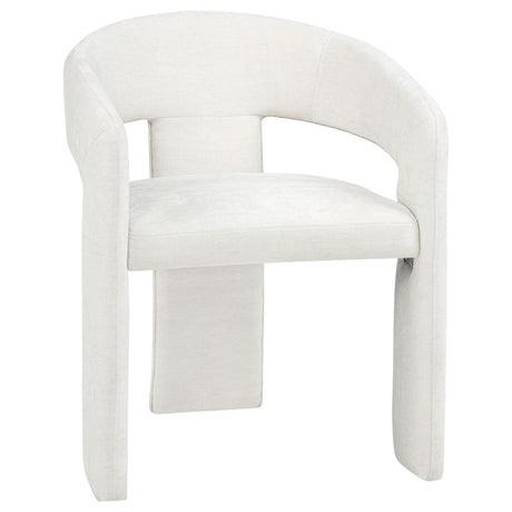  Coaster Furniture Carlow 193813WHT Set of 2 Upholstered Dining Arm Chair - White IMAGE 5