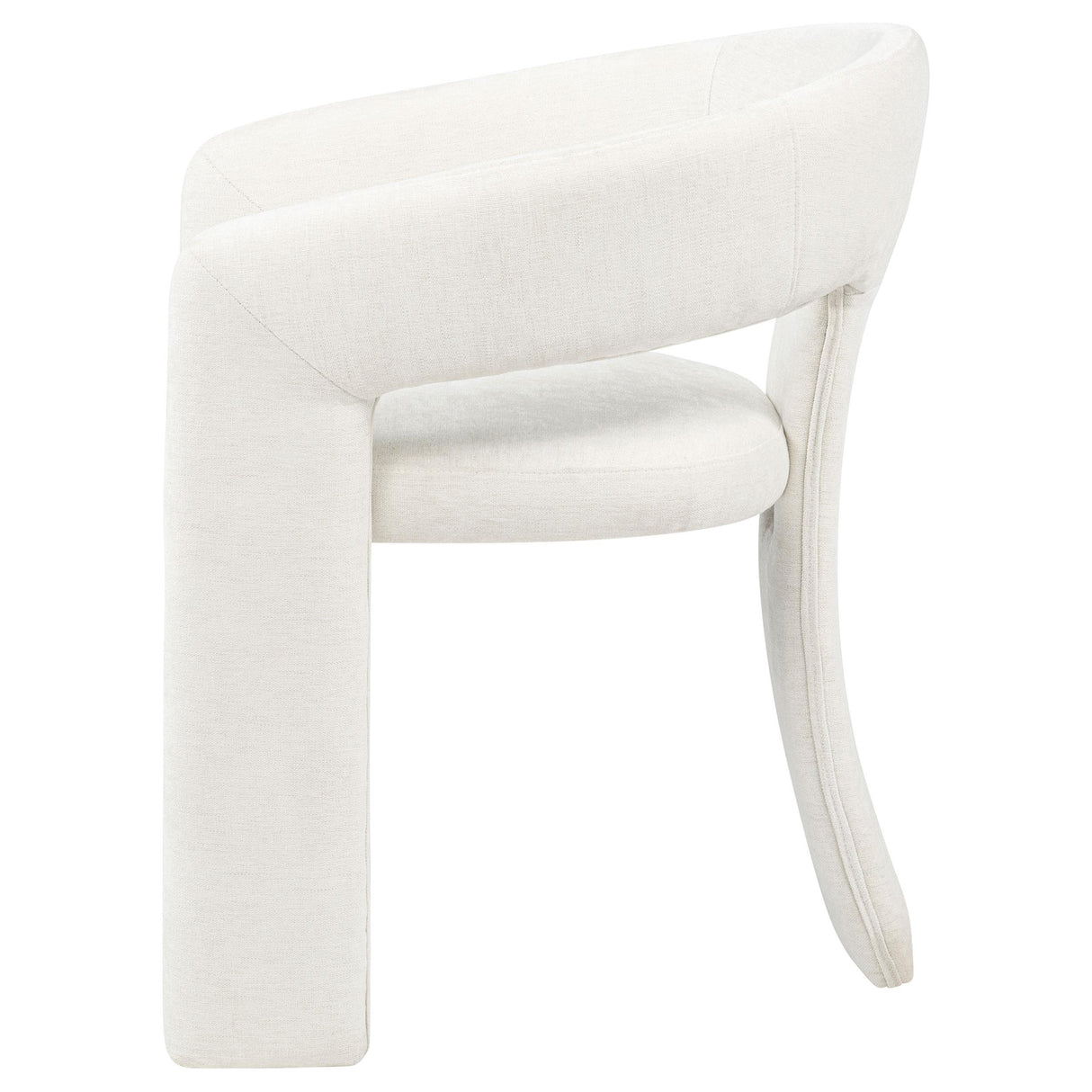  Coaster Furniture Carlow 193813WHT Set of 2 Upholstered Dining Arm Chair - White IMAGE 6