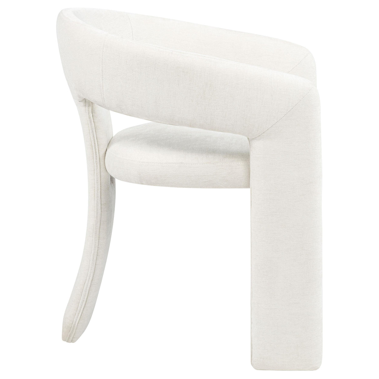  Coaster Furniture Carlow 193813WHT Set of 2 Upholstered Dining Arm Chair - White IMAGE 7