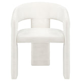  Coaster Furniture Carlow 193813WHT Set of 2 Upholstered Dining Arm Chair - White IMAGE 8