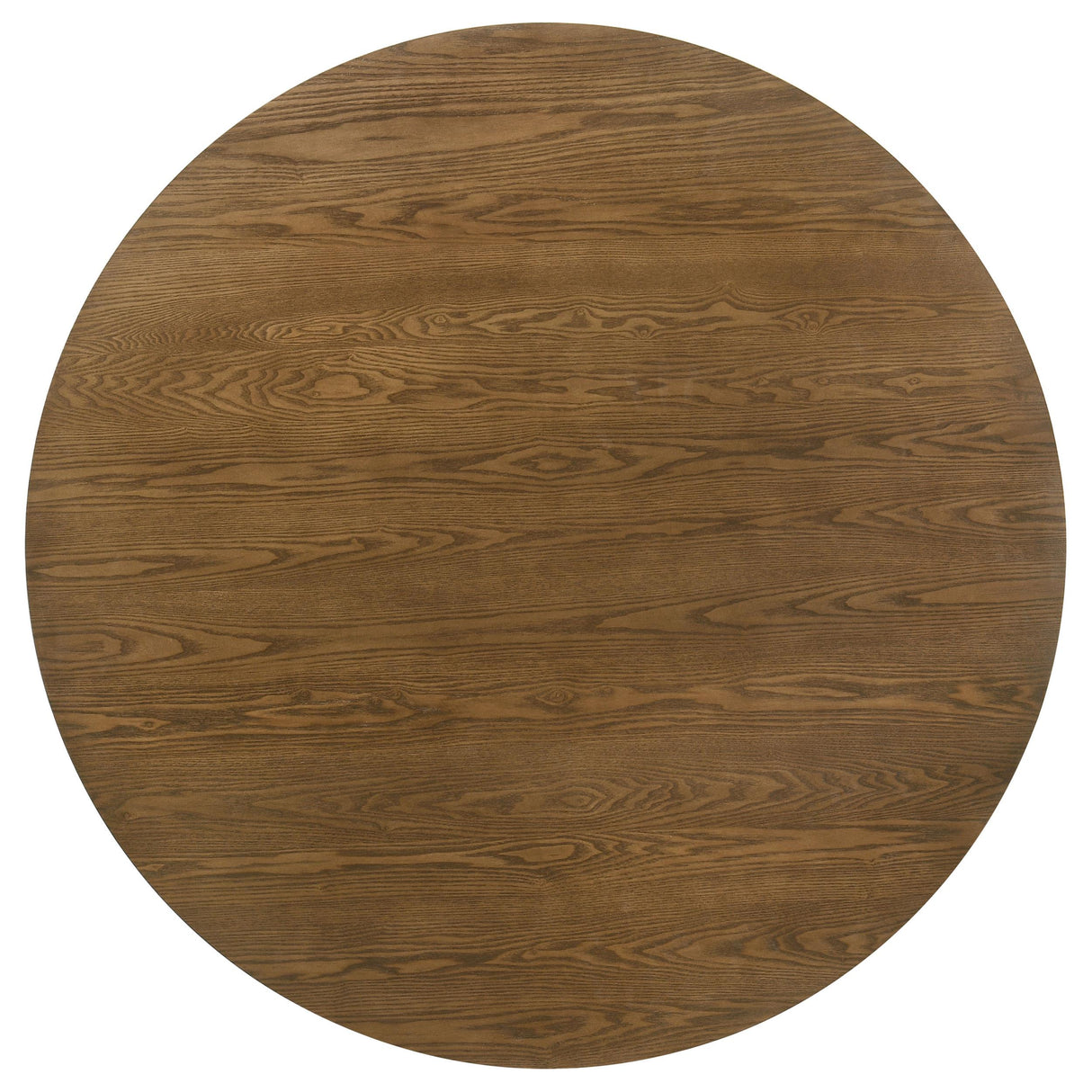  Coaster Furniture Franklin 193830 54-inch Round Wood Pedestal Base Dining Table - Dark Brown IMAGE 2
