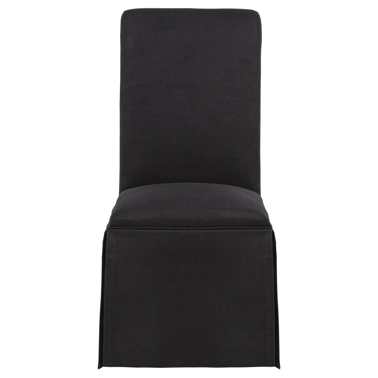  Coaster Furniture Shawna 193912BLK Set of 2 Upholstered Skirted Side Chair - Black IMAGE 11