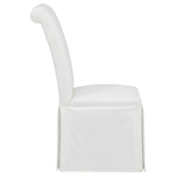  Coaster Furniture Shawna 193912WHT Set of 2 Upholstered Skirted Side Chair - White IMAGE 5