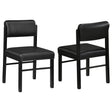  Coaster Furniture Kehoe 193922BLK Set of 2 Upholstered Dining Side Chair - Black IMAGE 1