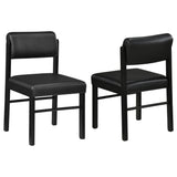  Coaster Furniture Kehoe 193922BLK Set of 2 Upholstered Dining Side Chair - Black IMAGE 1