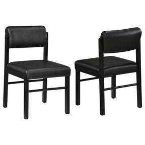  Coaster Furniture Kehoe 193922BLK Set of 2 Upholstered Dining Side Chair - Black IMAGE 1