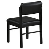  Coaster Furniture Kehoe 193922BLK Set of 2 Upholstered Dining Side Chair - Black IMAGE 4