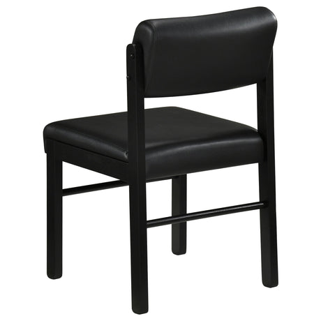  Coaster Furniture Kehoe 193922BLK Set of 2 Upholstered Dining Side Chair - Black IMAGE 4