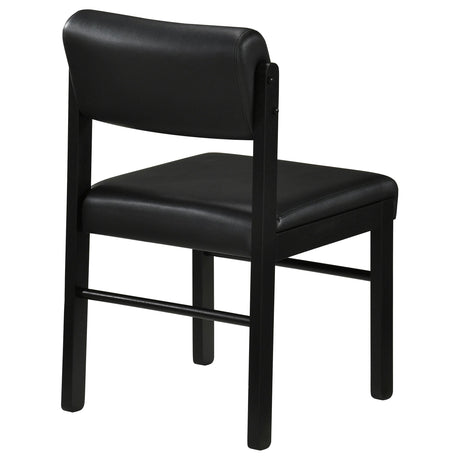  Coaster Furniture Kehoe 193922BLK Set of 2 Upholstered Dining Side Chair - Black IMAGE 7