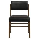  Coaster Furniture Kehoe 193922WAL Set of 2 Upholstered Dining Side Chair - Black/Walnut IMAGE 10