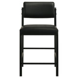  Coaster Furniture Kehoe 193929BLK Set of 2 Upholstered Counter Height Chair - Black IMAGE 10