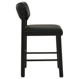  Coaster Furniture Kehoe 193929BLK Set of 2 Upholstered Counter Height Chair - Black IMAGE 2