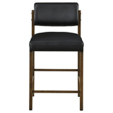  Coaster Furniture Kehoe 193929WAL Set of 2 Upholstered Counter Height Chair - Black/Walnut IMAGE 6