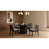  Coaster Furniture Hamlyn 193930BLK 47-inch Round Wood Dining Room Table - Black IMAGE 11