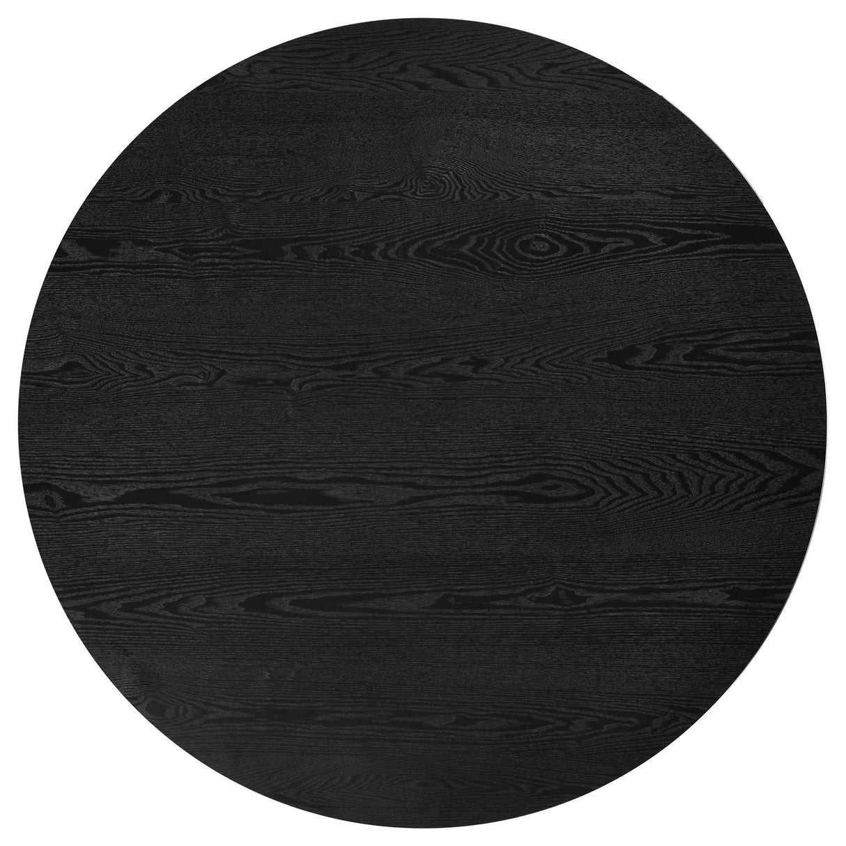  Coaster Furniture Hamlyn 193930BLK 47-inch Round Wood Dining Room Table - Black IMAGE 8