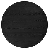  Coaster Furniture Hamlyn 193930BLK 47-inch Round Wood Dining Room Table - Black IMAGE 8