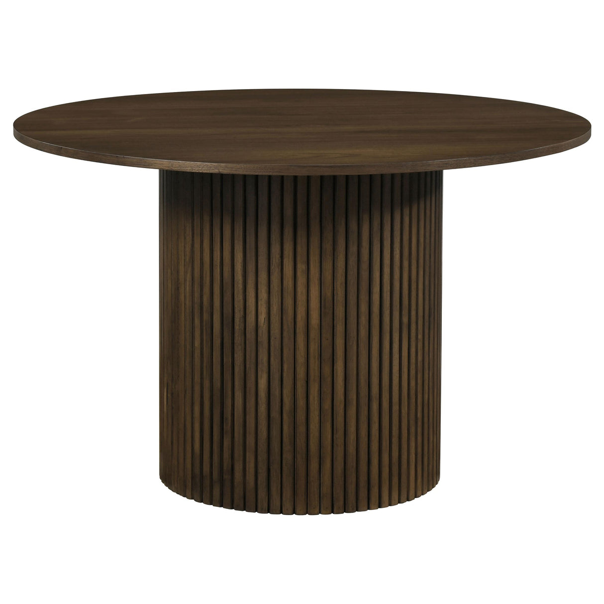  Coaster Furniture Hamlyn 193930WAL 47-inch Round Wood Dining Room Table - Walnut IMAGE 1