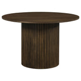  Coaster Furniture Hamlyn 193930WAL 47-inch Round Wood Dining Room Table - Walnut IMAGE 1