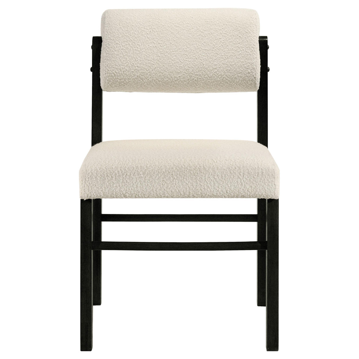  Coaster Furniture Kehoe 193932BLK Set of 2 Upholstered Dining Side Chair - Cream/Black IMAGE 5