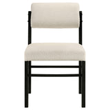  Coaster Furniture Kehoe 193932BLK Set of 2 Upholstered Dining Side Chair - Cream/Black IMAGE 5