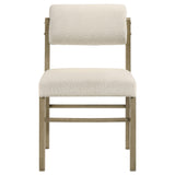  Coaster Furniture Kehoe 193932NAT Set of 2 Upholstered Dining Side Chair - Cream/Natural Oak IMAGE 10