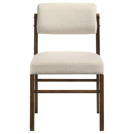  Coaster Furniture Kehoe 193932WAL Set of 2 Upholstered Dining Side Chair - Cream/Walnut IMAGE 10