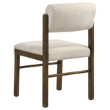  Coaster Furniture Kehoe 193932WAL Set of 2 Upholstered Dining Side Chair - Cream/Walnut IMAGE 8