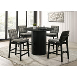 Coaster Furniture Hamlyn 193938BLK 43-inch Round Wood Counter Height Dining Table - Black IMAGE 10