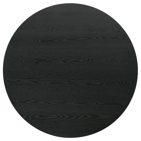  Coaster Furniture Hamlyn 193938BLK 43-inch Round Wood Counter Height Dining Table - Black IMAGE 8