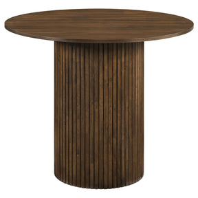  Coaster Furniture Hamlyn 193938WAL 43-inch Round Wood Counter Height Dining Table - Walnut IMAGE 1