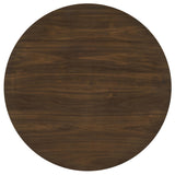  Coaster Furniture Hamlyn 193938WAL 43-inch Round Wood Counter Height Dining Table - Walnut IMAGE 3