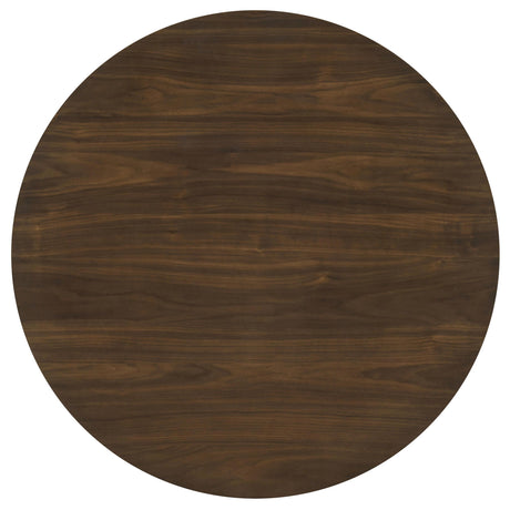  Coaster Furniture Hamlyn 193938WAL 43-inch Round Wood Counter Height Dining Table - Walnut IMAGE 3