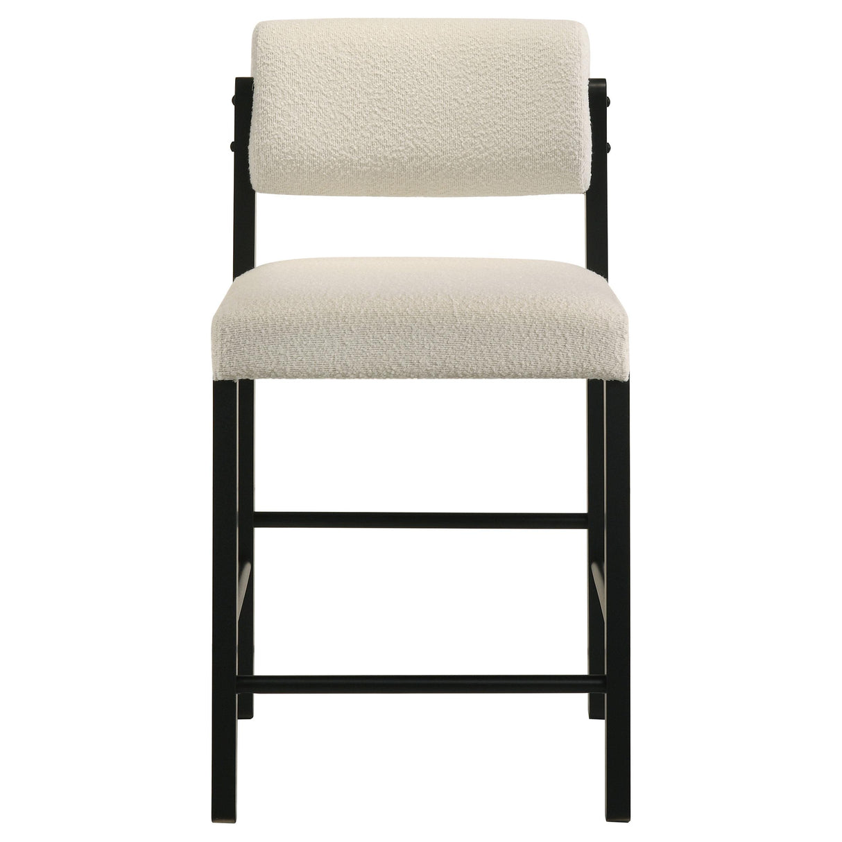  Coaster Furniture Kehoe 193939BLK Set of 2 Upholstered Counter Height Chair - Cream/Black IMAGE 10