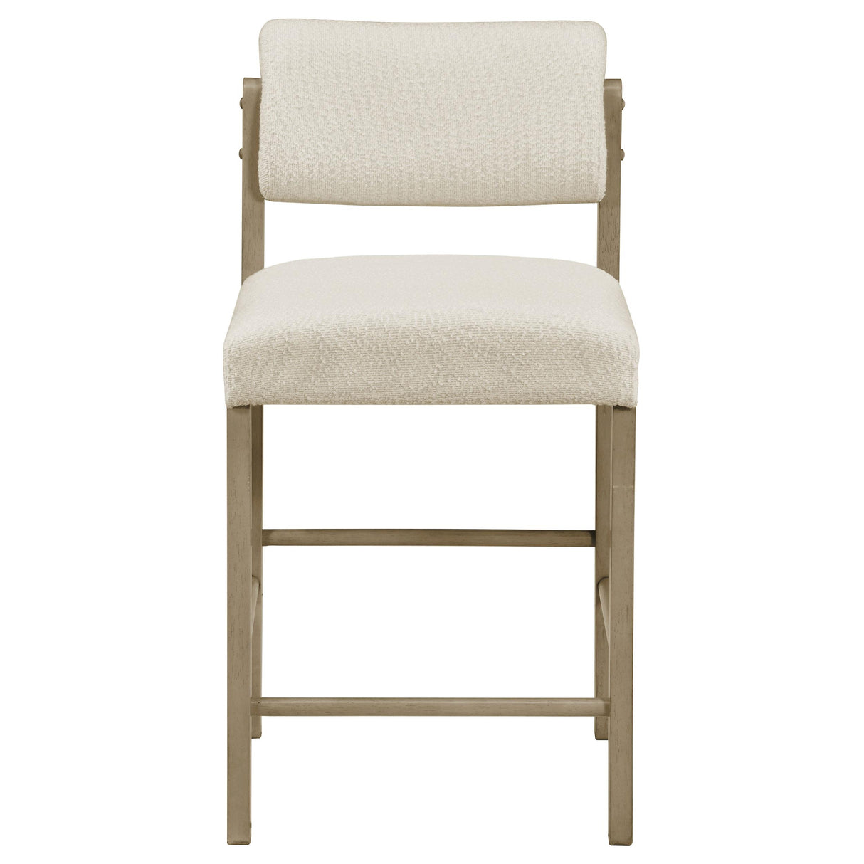  Coaster Furniture Kehoe 193939NAT Set of 2 Upholstered Counter Height Chair - Cream/Natural Oak IMAGE 6