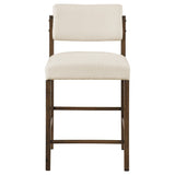  Coaster Furniture Kehoe 193939WAL Set of 2 Upholstered Counter Height Chair - Cream/Walnut IMAGE 5