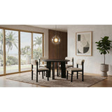  Coaster Furniture Strouse 193940BLK 47-inch Round Wood Dining Room Table - Black IMAGE 11