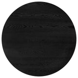  Coaster Furniture Strouse 193940BLK 47-inch Round Wood Dining Room Table - Black IMAGE 2